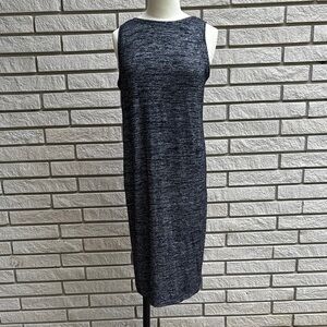 GAP Black Sleeveless Midi Dress with Scoop Back Sz S
